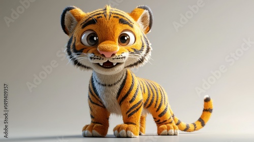 Cute cartoon tiger cub (1)