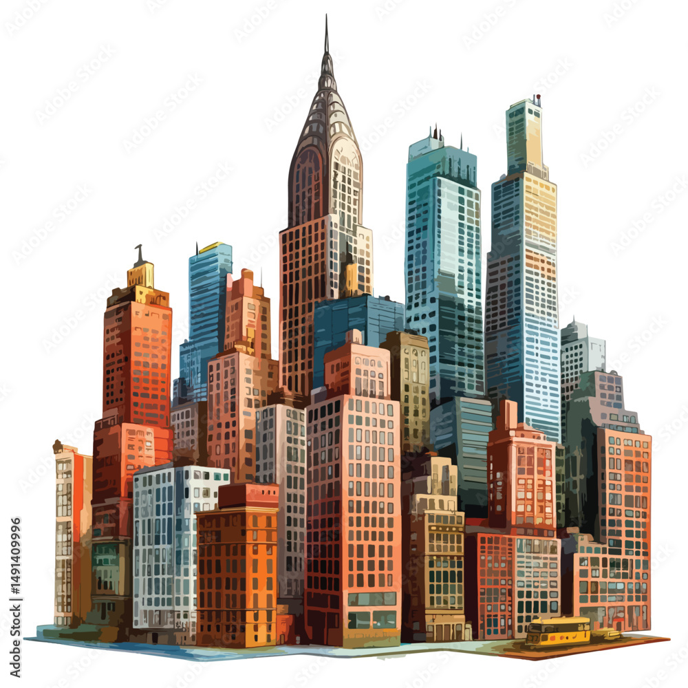 Fototapeta premium city clip art