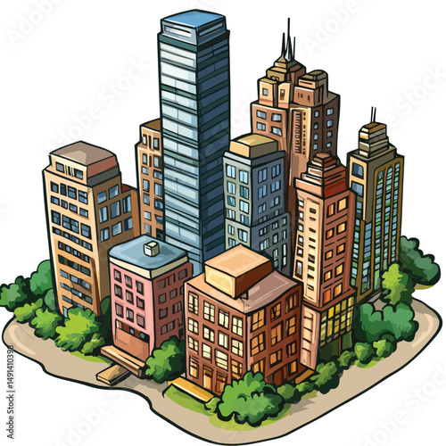 city clip art