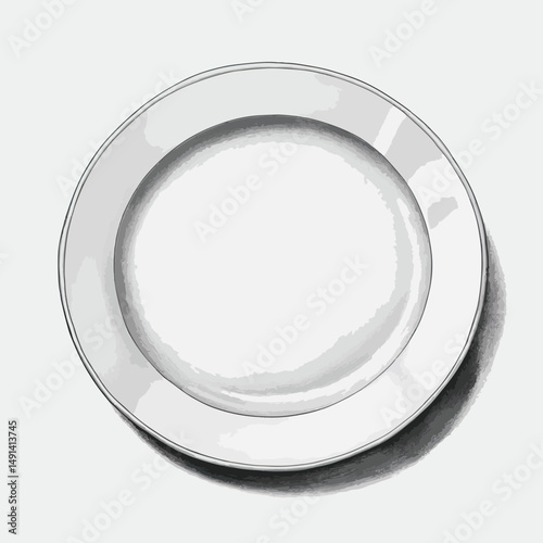 clearing plate clip art 