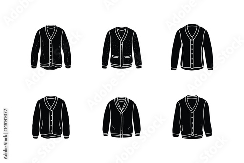 cardigan sketch icon silhouette vector illustration