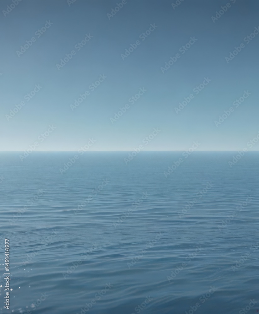 Obraz premium Subtle light blue gradient, calming ocean hues, abstract texture, ambient, background