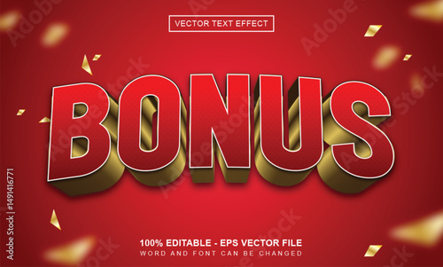 Bonus 3d editable text effect