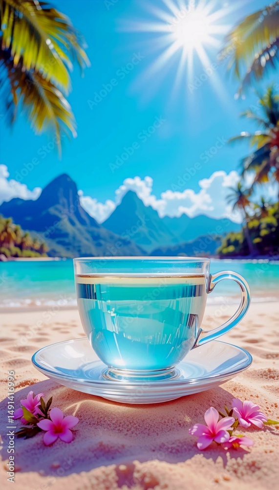 Fototapeta premium A cup of transparent water