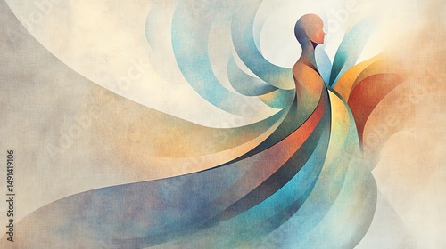 A vibrant abstract illustration symbolizing emotional expression and creativity.