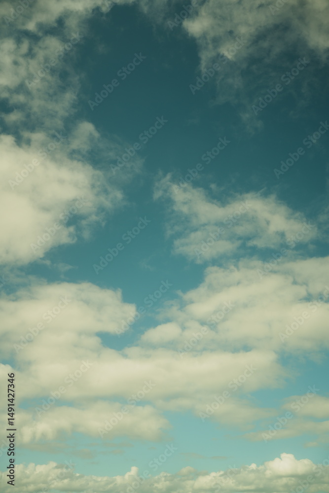 Fototapeta premium Bright Cloudy Sky with Copy Space