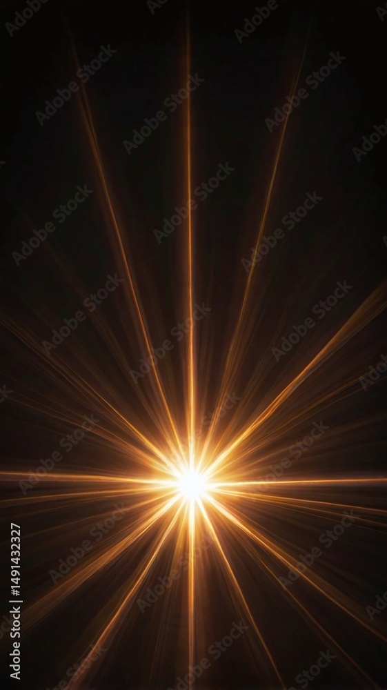 Naklejka premium Sun Light Overlay. Sun rays overlay. Sun rays light isolated on black background for overlay design. transparent sunlight special lens flash light effect. front sun lens flash. light of radiance. 