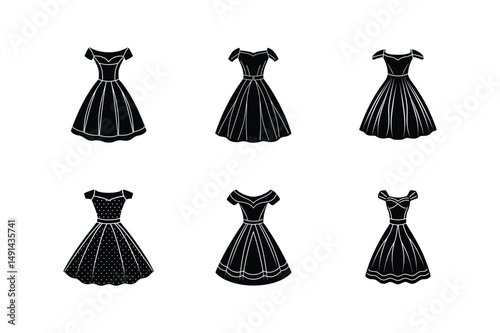 off shoulder dress sketch silhouette vector illustration