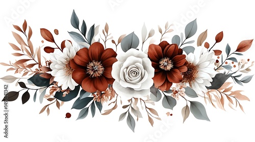 Autumn floral arrangement, wedding design
