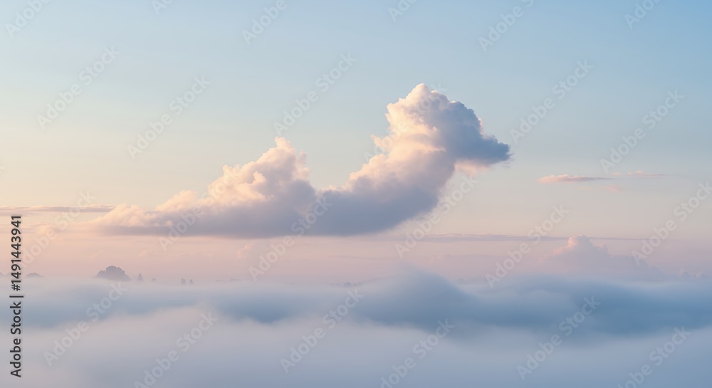 Obraz premium Cloud Formations at Sunset