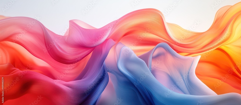 Obraz premium Abstract flowing fabric