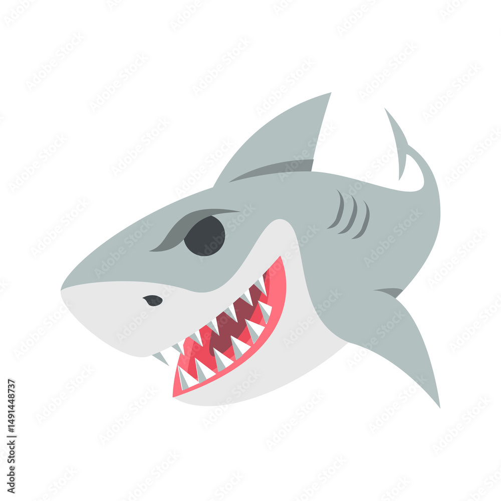 Fototapeta premium shark cartoon
