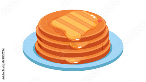 pancakes on a plate