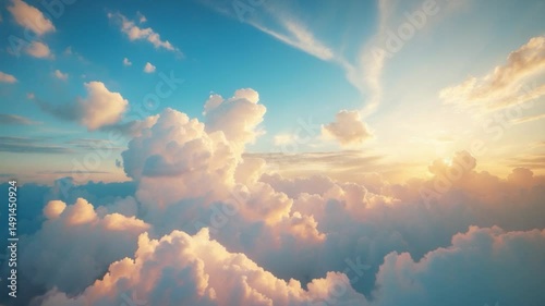 A bit cloudy sky during a warm day