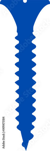 Icon of screw and nail. Nut and bolt. Flat head screw. Metal construction hardware linear icons set. Set of screw, bolt, washer, metalware, nut, diy, hexahedron, metal nail vector icons