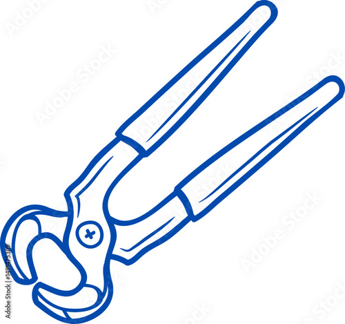 Plier or Wrench icon. bolt remover icon. parrot pliers which is usually used for pulling, clamping, cutting
