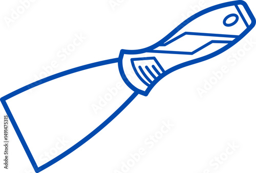 Vector illustration of a Putty Knife