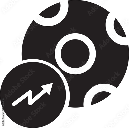 black football progress icon