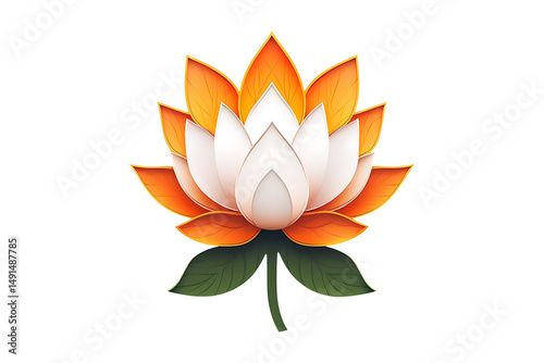 Lotus logo isolated on transparent background
