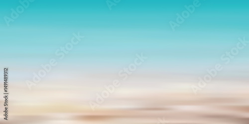 青　波　夏　風景　背景