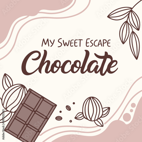 coffee and chocolate chocolate vector T-shirt design