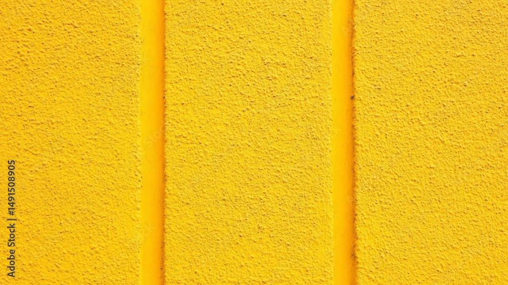 Fototapeta premium Vibrant yellow wall texture urban setting surface detail bright environment close-up view modern concept