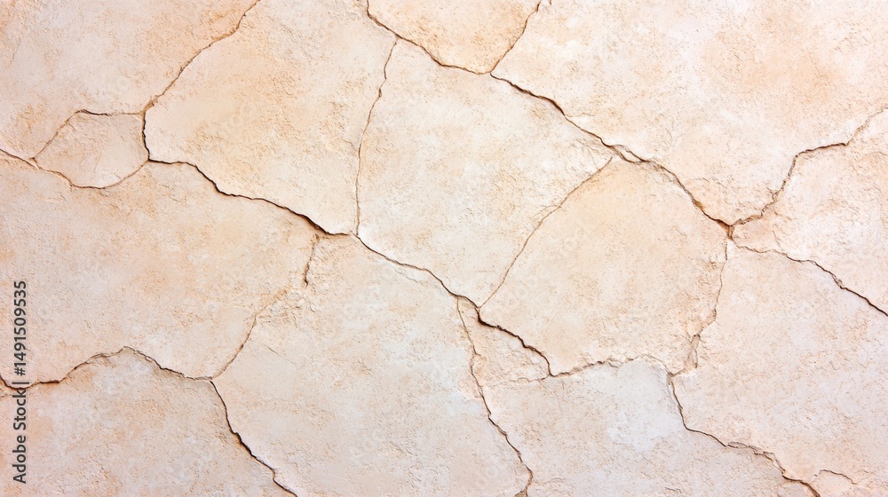 Fototapeta premium Cracked earth texture desert landscape surface detail natural environment close-up view dryness concept