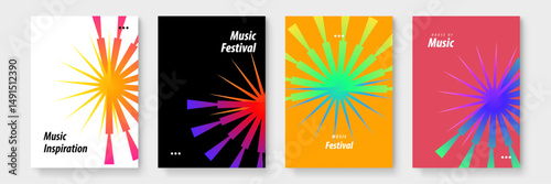 Suitable for modern interior decor, office spaces, or design presentations. These posters feature vibrant geometric patterns in eye catching colors.