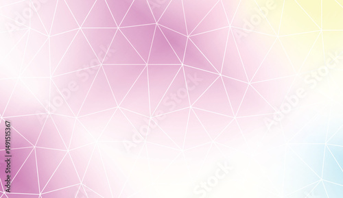 Modern pattern in triangles style. Decorative design For interior wallpaper, smart design, fashion print. Vector illustration. Blurred Background, Smooth Gradient Texture Color.