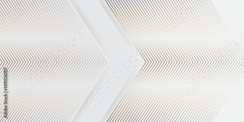 White background with golden lines. luxury premium background