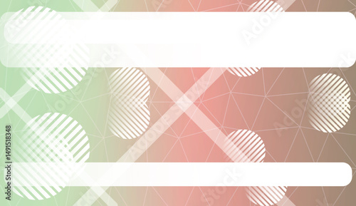 Decorative background with triangles, line, circle, space for text. Decorative design For interior wallpaper, smart design, fashion print. Vector illustration.