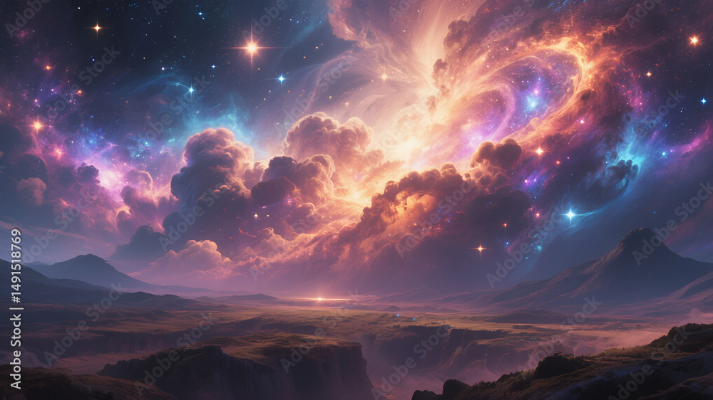 Obraz premium Abstract Space Background