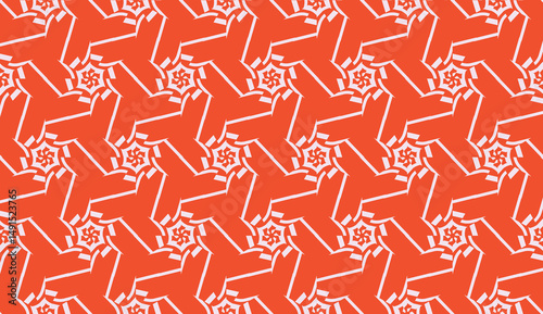 New elegant background with curved line in triangular style. Vector. Light coral shade. Smart business design