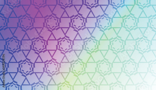 Design pattern with abstract modern ornament. Triangles style. Vector illustration. Gradient color