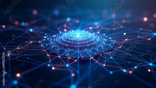 High quality Professional Global network connection digital data flow stock image