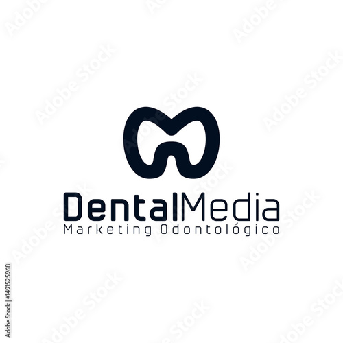 logo letter a M gradient illustration effect