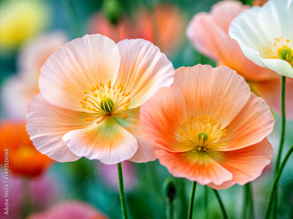 Fototapeta premium red and yellow flowers. flower, nature, pink, blossom, spring, garden, plant, beauty, bloom, flowers, white, isolated, petal, summer, red, beautiful, yellow, macro, flora, floral, closeup, bouquet, li