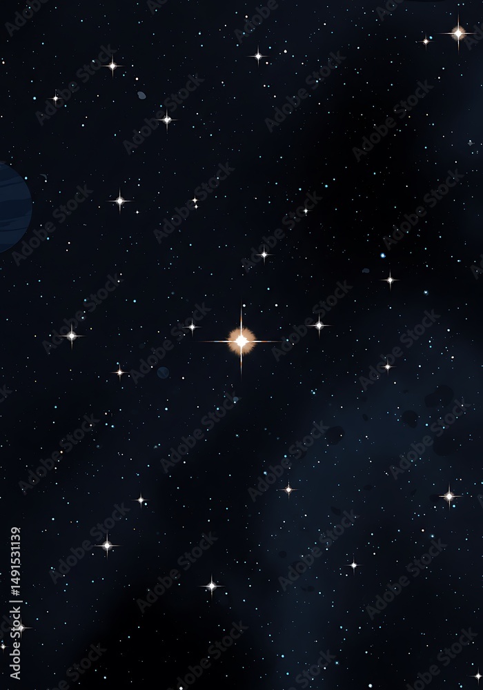 Naklejka premium Celestial Radiance