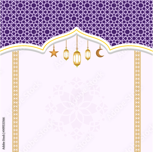 Islamic theme abstract background vector