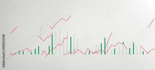 abstract financial data cha...
