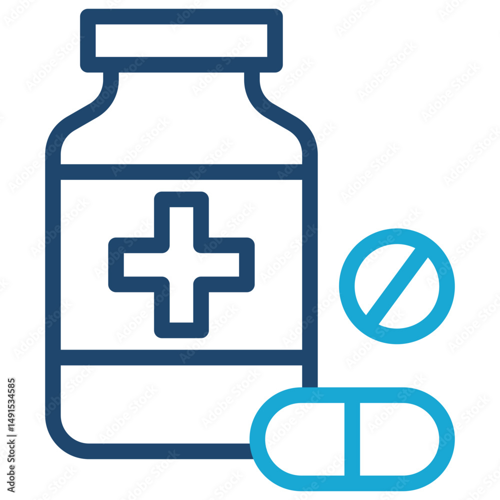 Fototapeta premium Pill Bottle Icon