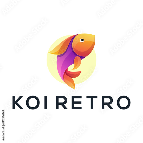 Detailed Koi Fish Vector Illustration Image illustration