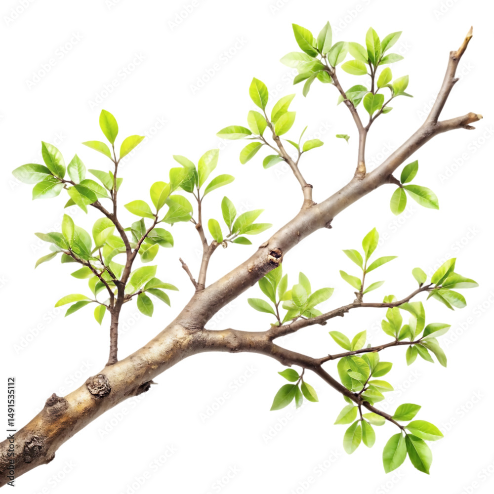 Obraz premium New Spring Leaves Branch