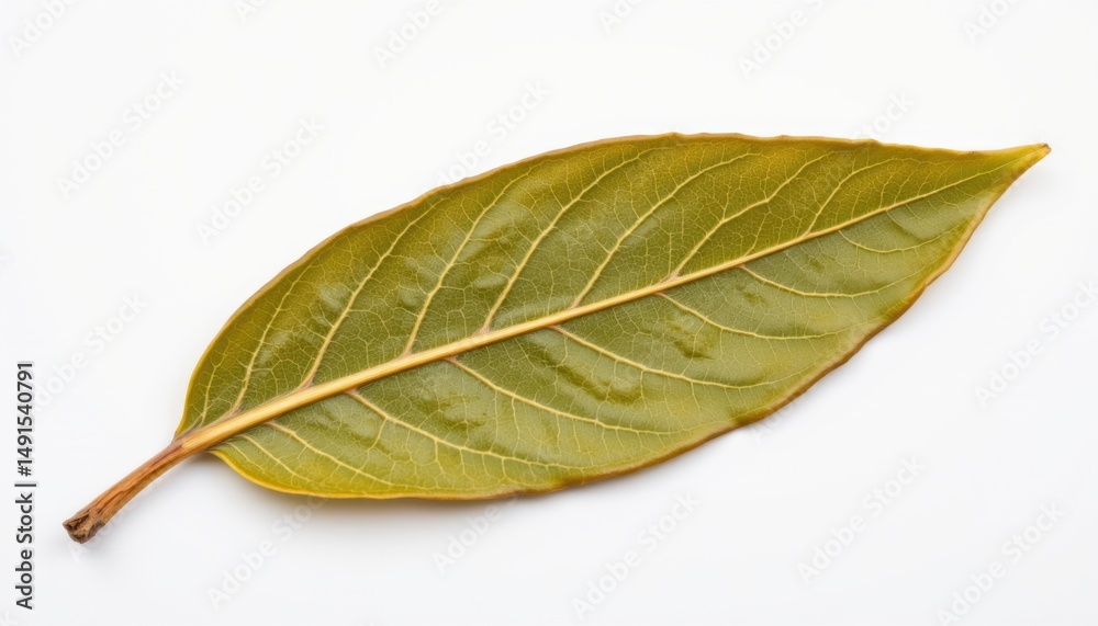 Obraz premium Exploring the beauty of a bay leaf nature photography studio setting close-up focus botanical art
