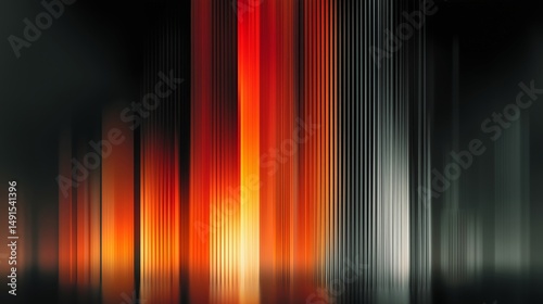 Abstract vertical glowing lights