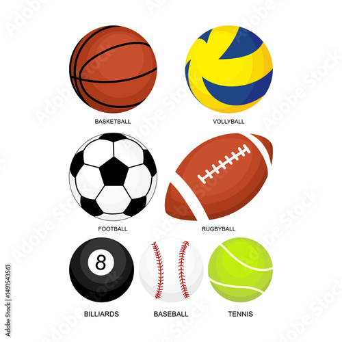 set of sports balls