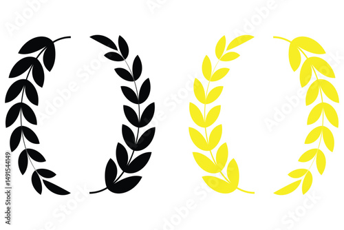 Farm Wheat Ears Vector Icon Set simple illustration of wheat, perfect for wheat logos and icons.