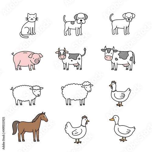 Farm Friends: A Simple Sketchbook