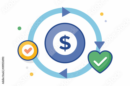 money back guarantee dollar icon