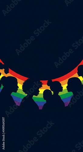Rainbow Silhouettes